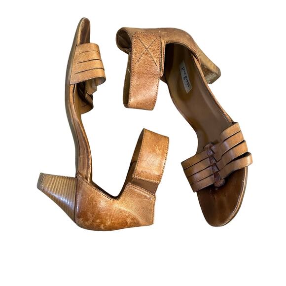PAUL GREEN Women's Coco Leather Ankle Strap Sandal Size 4/US 6.5 In Brown - Picture 3 of 8